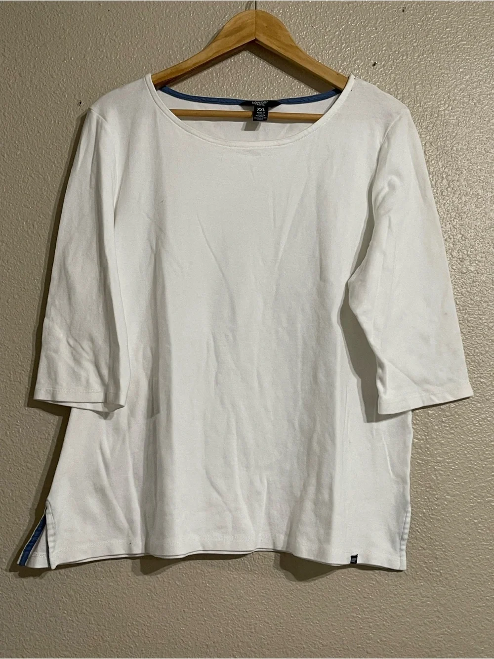 Lands' End Women's Plus Size 3/4 Sleeve‎ Cotton Supima Tunic